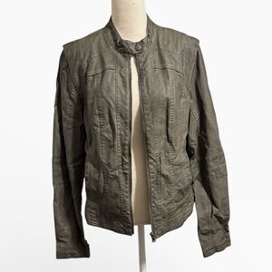 MAURICES Faux leather punk jacket size medium